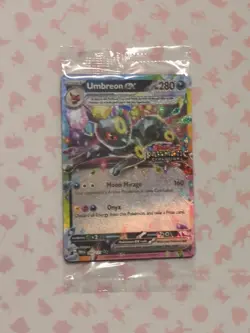 Umbreon EX Pokemon Prismatic Evolutions Stamp 060/131 Sealed Card Promo Surprise - Image 1