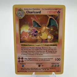 Charizard 4/102 Base Set Shadowless Holo Rare 120 HP Pokemon TCG Card - Image 1