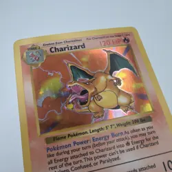 Charizard 4/102 Base Set Shadowless Holo Rare 120 HP Pokemon TCG Card - Image 2