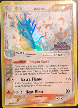 Pokemon Kingdra Holon Phantoms 10/110 Delta Species Rare Reverse Holo stamped - Image 1