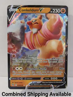 Conkeldurr V 040/078 Pokemon GO NM Full Art English 17612 - Image 1