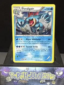 Pokemon Card Feraligatr 17/119 XY Phantom Forces Cosmos Holo Rare Played - Image 1