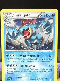Pokemon Card Feraligatr 17/119 XY Phantom Forces Cosmos Holo Rare Played - Image 2