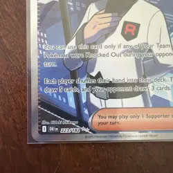 Pokemon TCG Team Rockets Archer Ultra Rare Full Art Card 223/182 Destined Rivals - Image 2