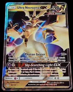 2018 Pokemon Ultra Necrozma GX 95/131 Sm-Forbidden Light Holo - Image 1