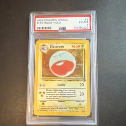 Pokemon Wizards Electrode Jungle Unlimited 2/64 Holo Rare English 1999 PSA 6 - Image 1