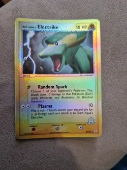 27/95 TEAM AQUA REVERSE HOLO ELECTRIKE POKEMON TCG - NM - Image 1