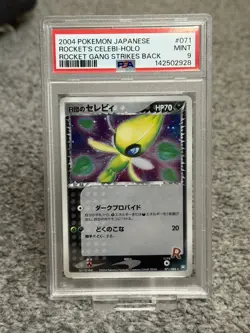 2004 PSA 9 Graded Pokemon Rocket's Celebi Holo 071/084 Rocket Gang Strikes Back - Image 1