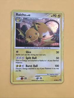 2008 POKEMON DIAMOND & PEARL STORMFRONT 8 RAICHU-HOLO MP-HP - Image 1