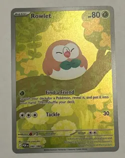 Rowlet 090/088 Holo Illustration Rare Perfect Order Pokemon - Image 1