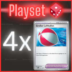 4x Großer Luftballon 155/165 MEW 🟡Played 🇩🇪Deutsch 🎲Playset Pokemon Trainer - Image 1