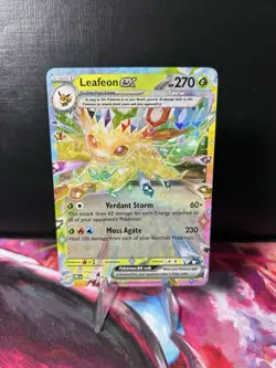 Leafeon ex 006/131 Double Rare Prismatic Evolutions Pokemon Card - Image 1