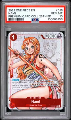 Nami Premium Card Collection 25th Edition 016 PSA 10 One Piece Promo - Image 1