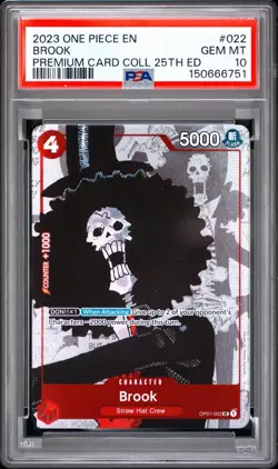 2023 ONE PIECE PREMIUM BANDAI PREMIUM CARD COLLECTION 25TH EDITION BROOK PSA 10 - Image 1