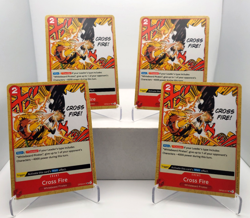 Cross Fire Playset - OP03-017 x4 - Pillars of Strength - One Piece TCG - English - Image 1
