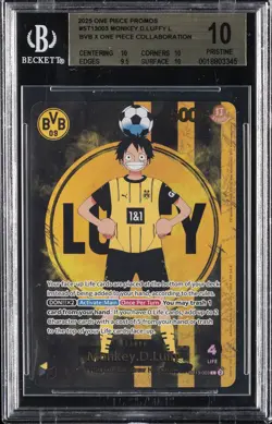 2025 ONE PIECE PROMOS BVB X ONE PIECE COLLABORATION MONKEY D. LUFFY BGS 10 - Image 1