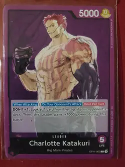 One Piece TCG charlotte Katakuri Purple Custom Deck Ready to Play Big Mom Pirate - Image 1