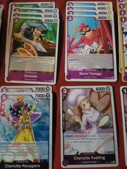 One Piece TCG charlotte Katakuri Purple Custom Deck Ready to Play Big Mom Pirate - Image 3