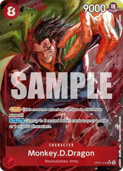 Monkey D Dragon Alt Art SR 500 Years in the Future OP07-015 One Piece CCG NM - Image 1
