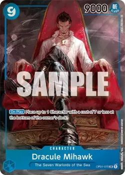 Dracule Mihawk ALT ART SR Romance Dawn OP01-070 One Piece CCG NM foil - Image 1