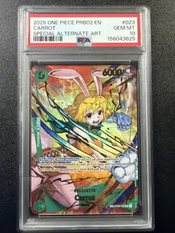 One Piece OP08-023 Carrot PRB02 Special SP Parallel Alternate Alt Art PSA 10 A3 - Image 1