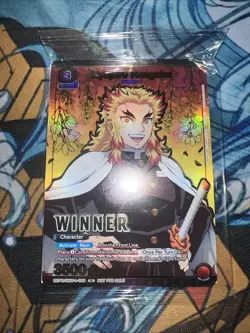 Kyojuro Rengoku KMY-1-089 Winner Tournament Promo Union Arena Card Demon Slayer - Image 1