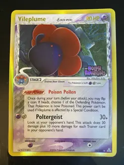 Pokemon Vileplume Delta Species Holon Phantoms Reverse Holo Rare Card 17/110 - Image 1