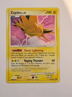 Zapdos 14/100 Holo Rare | Majestic Dawn | Pokemon Card Vintage TCG 2008 MP - Image 1