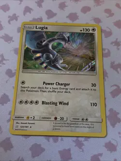 Pokemon TCG Lugia Holo Rare 131/181 Sun Moon Team Up Card NM - Image 1