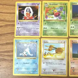 Pokemon WotC Base Set 8-Card Lot, shadowless & some 1st eds. Mixed conditions - Image 2