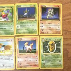 Pokemon WotC Base Set 8-Card Lot, shadowless & some 1st eds. Mixed conditions - Image 3