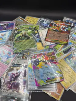 5 Random PokemonLot Holo, Reverse Holo, Full Art V EX VMAX Mystery Pack US Cards - Image 4