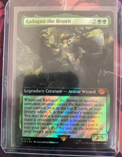 MTG, RADAGAST THE BROWN (EXTENDED ART SURGE FOIL) (LTR) NM OR BETTER CONDITION - Image 4