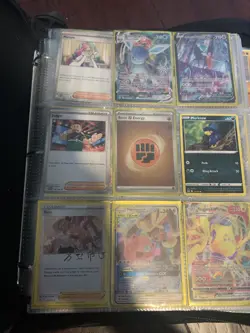 Stocked Pokemon Binder. Lots of cards . 7 pages of rare cards. Comes with binder - Image 2