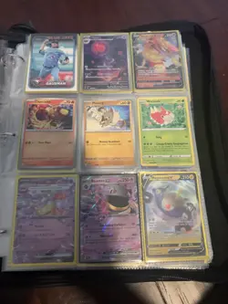 Stocked Pokemon Binder. Lots of cards . 7 pages of rare cards. Comes with binder - Image 4