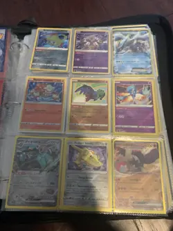 Stocked Pokemon Binder. Lots of cards . 7 pages of rare cards. Comes with binder - Image 5