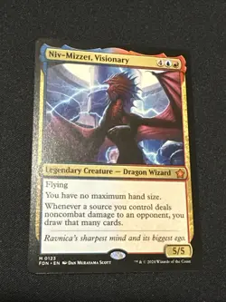 Niv Mizzet Visionary 0123 MTG FDN Foundations Mythic NM Regular - Image 1