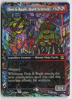 Don & Raph, Hard Science (Borderless) LP 0205 Teenage Mutant Ninja Turtles MTG - Image 1