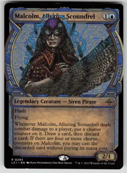 Malcolm, Alluring Scoundrel (Showcase) The Lost Caverns of Ixalan 293 MTG NM - Image 1
