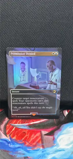 Magic The Gathering UB Jurrasic World Collections Permission Denied Foil BL - Image 1
