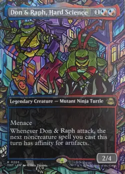 Wizards of the Coast MTG Don & Raph, Hard Science 0205 Rare Foil Borderless EN - Image 1