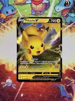 Pokemon TCG Pikachu V #043/185 Ultra Rare Vivid Voltage - Image 1