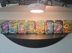14 Prismatic Evolutions Empty Mini Tin EMPTY (Plus Coins & Cards) - Image 1