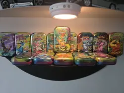 14 Prismatic Evolutions Empty Mini Tin EMPTY (Plus Coins & Cards) - Image 2
