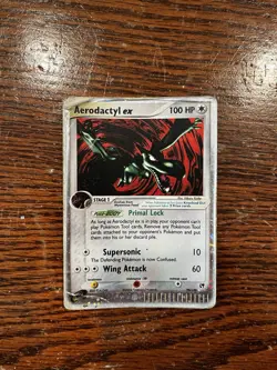 Pokemon TCG Aerodactyl ex Holo EX Sandstorm 94/100 Ultra Rare 100 HP Eng - Image 2