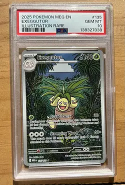 Pokemon Exeggutor 135/132 Me01 Illustration Rare Holo PSA 10 2025 EN - Image 1