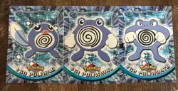 Poliwag #60 Poliwhirl #61 Poliwrath #62 Pokemon Topps Tv Animation Non Holo - Image 1