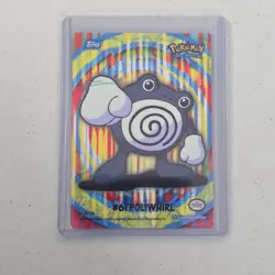 Pokemon Stick On #3 61 Poliwhirl Series 2 Chase TV Animation Sticker 2000 Topps - Image 1
