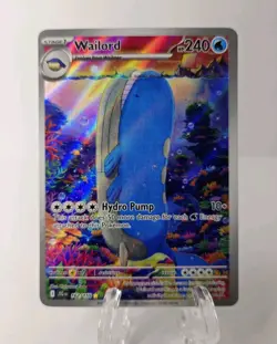 Wailord 162/159 Sv09 Illustration Rare Holo English 240 HP Pokemon TCG - Image 1