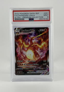 2022 POKEMON SWSH ULTRA-PREMIUM COLLECTION FULL ART/CHARIZARD VMAX PSA 9 - Image 1